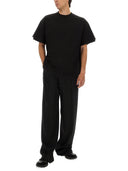 Jil Sander Camiseta de algodón de doble capa