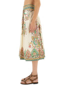 Etro Paisley Print Midi Skirt