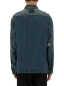 Camisa de uniforme de mezclilla de Helmut Lang