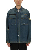 Camisa de uniforme de mezclilla de Helmut Lang
