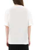 Marni White Cotton T Shirt With Tulip Print