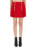 Balmain Wool Mini Rok