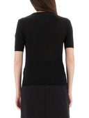 Versace -logo gebreide t -shirt