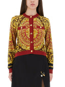 Versace Baroque Silk Knit Cardigan