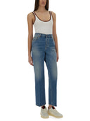 Gucci geribbelde katoenen tanktop met web