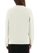 Marni weiße Baumwoll -Sweatshirt mit Tulpendruck