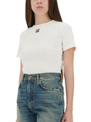 Tory Burch Ribbed Cotton T -shirt