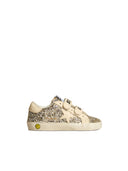 Golden Goose Old School Laminé Daim Tige En Cuir Étoile Et Talon
