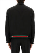 Chaqueta de sarga de algodón Gucci