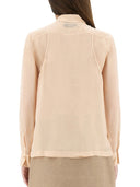 Top de Georgette bordado de Fendi