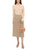 Top de Georgette bordado de Fendi