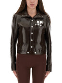 Courreges de chaqueta de vinilo "reedición"