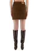 Jupe en velours en jean moschino