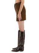 Jupe en velours en jean moschino