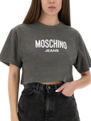Moschino -Jeans schnappte T -Shirt mit Logo