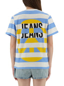 Moschino Jeans Tirt مع شعار