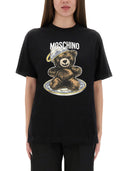 Moschino T -shirt med "Teddy" -print