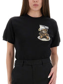 Moschino T -shirt med "Teddy" -print