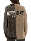 Moschino Jeans Cardigan med Inlay Logo