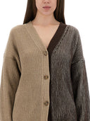 Moschino Jeans Cardigan med Inlay Logo