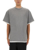 Jil Sander Double Layer Cotton T -skjorte
