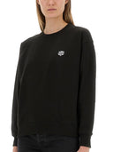 Sudadera de algodón de Kenzo con parche "Happy Tiger"