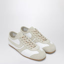 Dries Van Noten Baskets en cuir et daim blanches