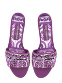 Dolce & Gabbana Slide Sandal With Embroidery