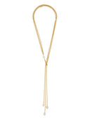 Collar de gallina dorada con perlas