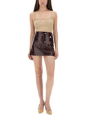Courreges Vinyl Mini falda "Reedición"