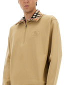 Burberry medipper felpa con cerniera