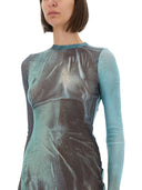 Jean Paul Gaultier "Wasser" Mesh Long Kleid