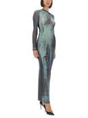 Jean Paul Gaultier "Wasser" Mesh Long Kleid