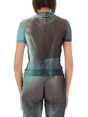 Jean Paul Gaultier "Agua" Camiseta de malla