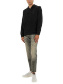 로고 디테일 보스 코튼 스웨트셔츠