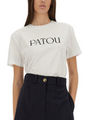 Camiseta de estampado del logotipo de Patou