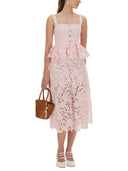 Robe midi en dentelle de libre portrait