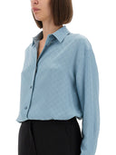 Gucci Gg Silk Jacquard Oversized Shirt