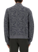 ETRO JACQUARD BOBBER JACKET CON LOGO