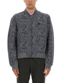 ETRO JACQUARD BOBBER JACKET CON LOGO
