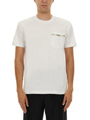 Moschino T-shirt avec ruban de logo