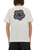 Kenzo T -Shirt mit "Boke Flower" Stickerei