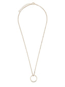 Mm6 Maison Margiela Minimal Logo Ring Necklace