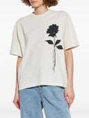 Golden Goose Journey W' Boxy T Shirt Gauze Cotton Jersey With Print