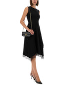 Alexander Mc Queen Asymmetrical Dress With Lace Detailing