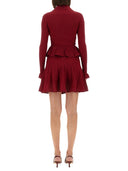 Self Portrait Perforated Knit Dress