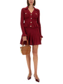 Self Portrait Perforated Knit Dress