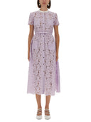 Vestido midi de encaje de autorretrato