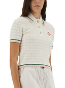 Casablanca Cotton Bouclé Polo Shirt