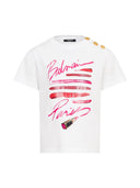 Balmain "Lipstick" Logo T -shirt
